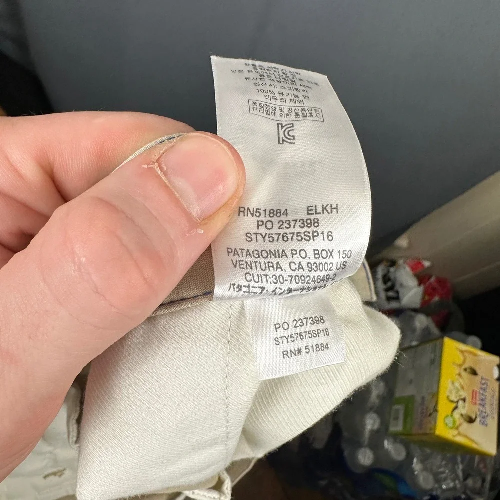 Patagonia organic cotton